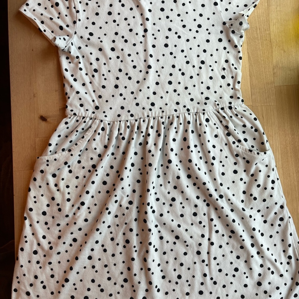 Cat & Jack Black Polka Dot Dress